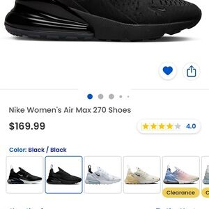 Nike 270 air max in multi sizes